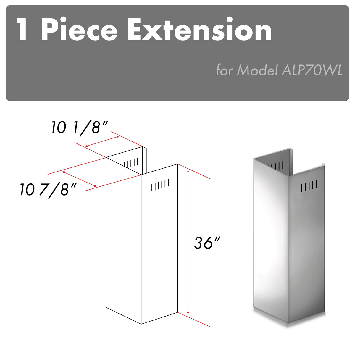 Chimney Extension for 10ft Ceiling U862