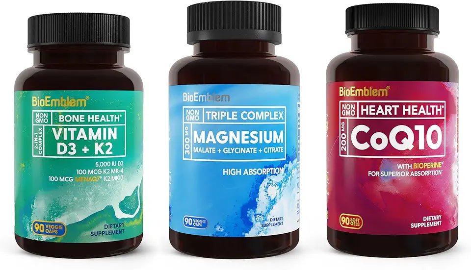 Magnesium Vitamin D3 K2 CoQ10 P8958