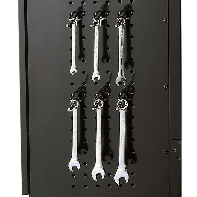 24-Gauge Steel Freestanding Garage Cabinet in Black N476414