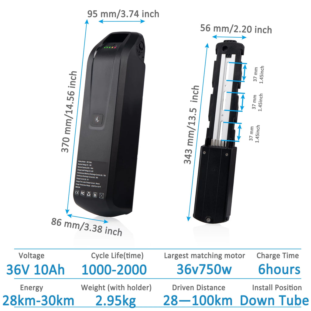 48V 20AH Lithium Ebike Battery with Charger L5020