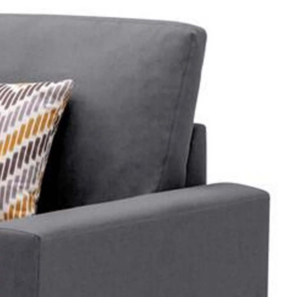 96 Inch 3 Piece Modular Sofa Set with 2 Accent Pillows C761950