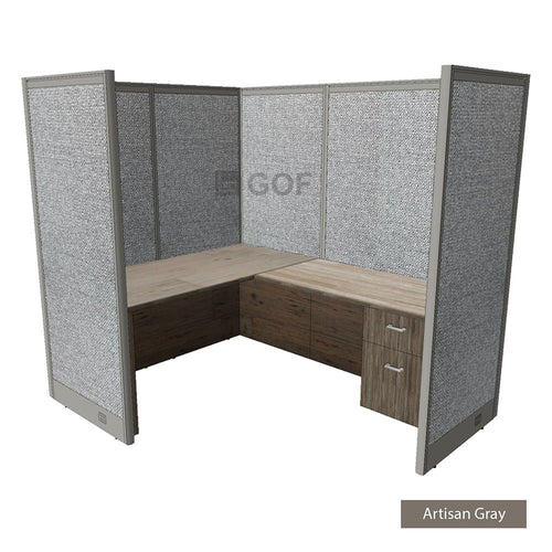 1 Person Workstation Cubicle with Desk T1984