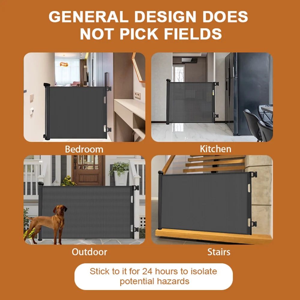 Black Mesh Baby Gate and Dog Gate H6735