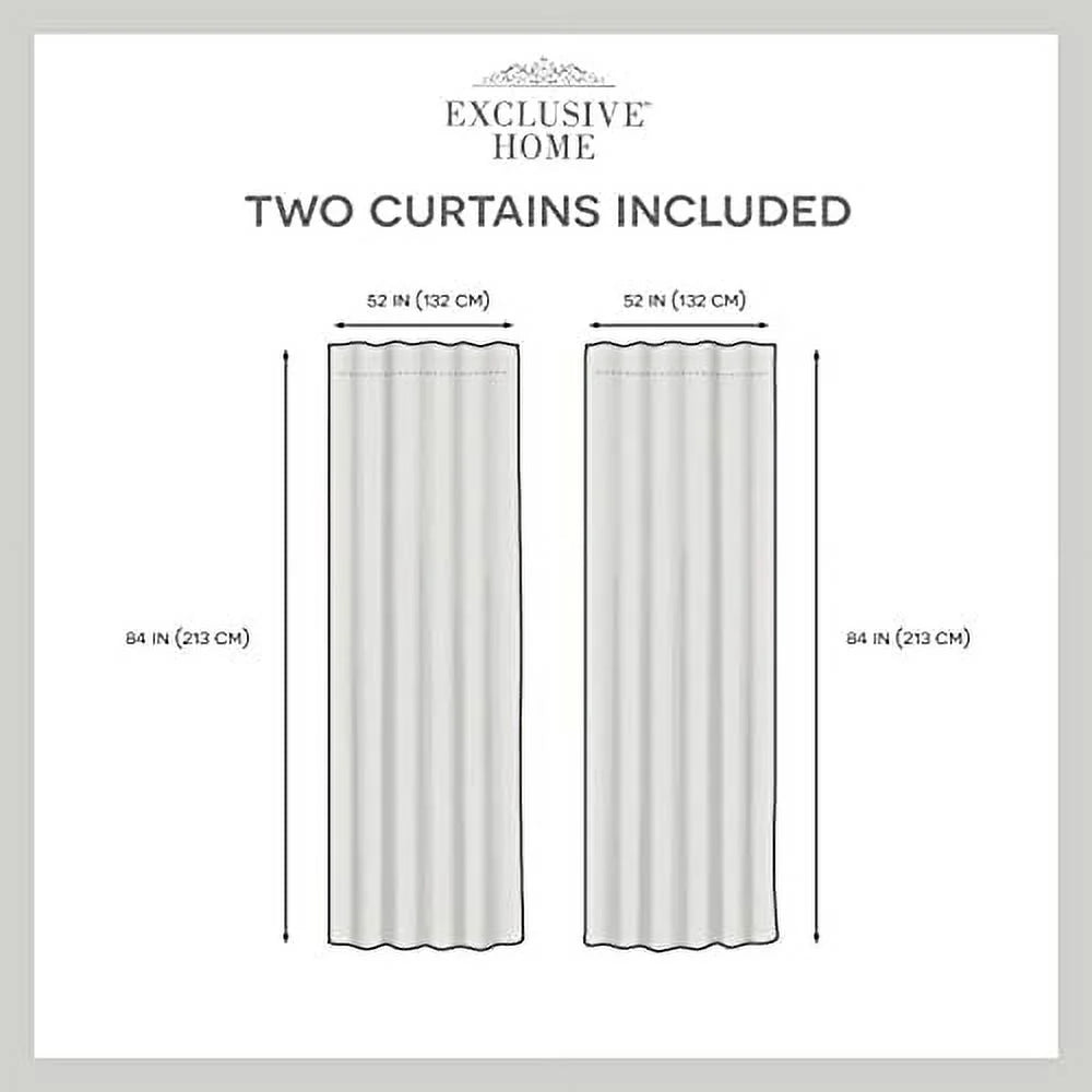 Velvet Light Filtering Hidden Tab Top Curtain Panel Pair, 52"x84", Taupe F18841