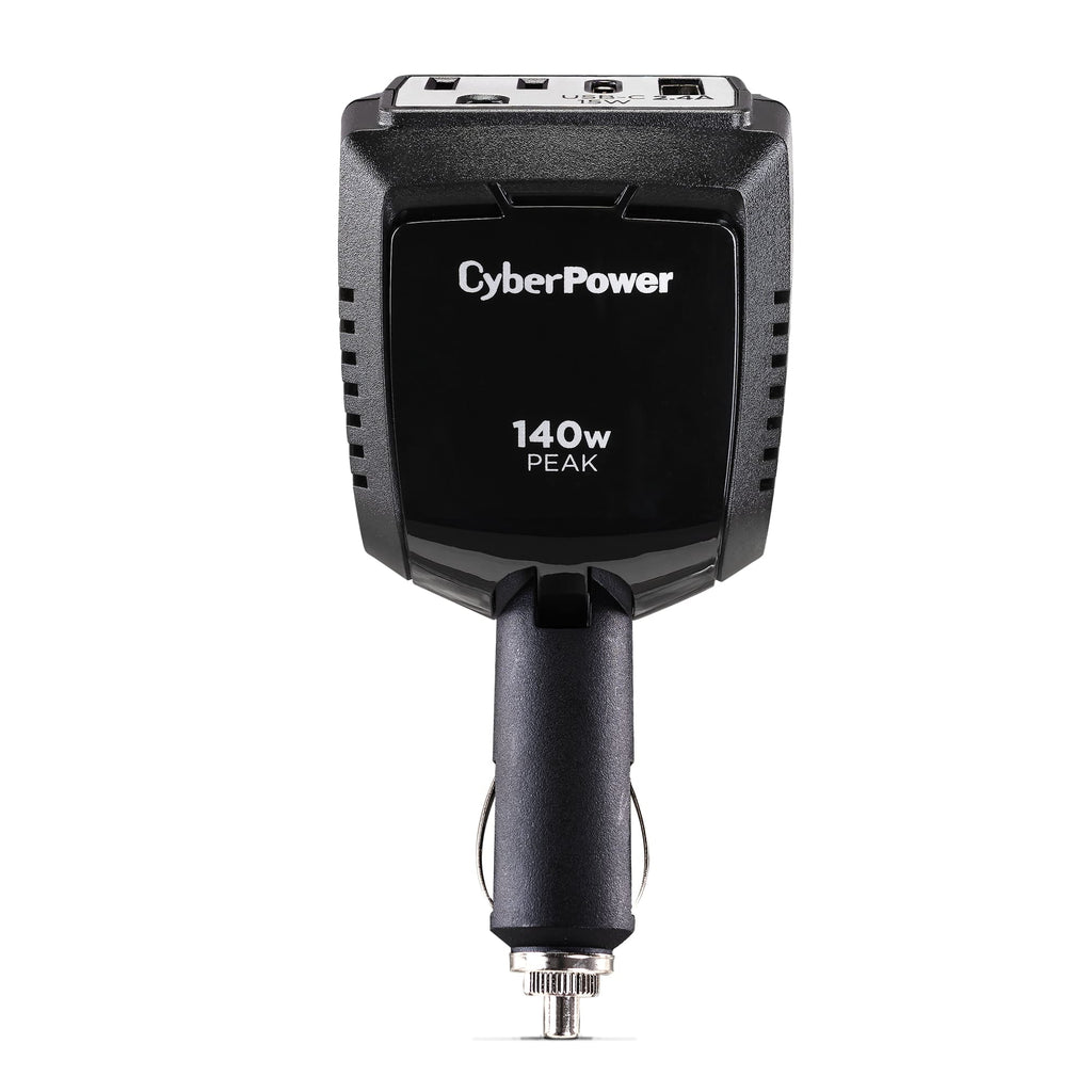 1 Outlet 140 Watt Power Inverter with USB-C & USB-A Port J925460