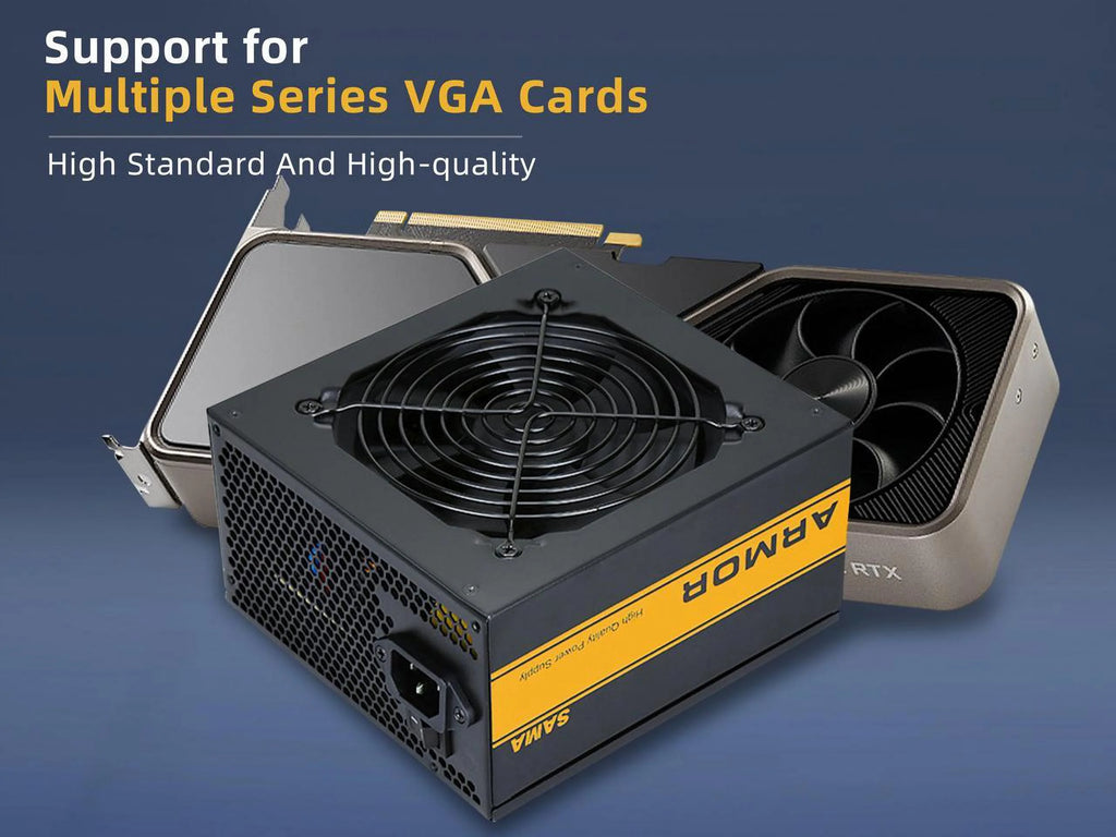 550W 80+ Gold ATX Power Supply Black I696