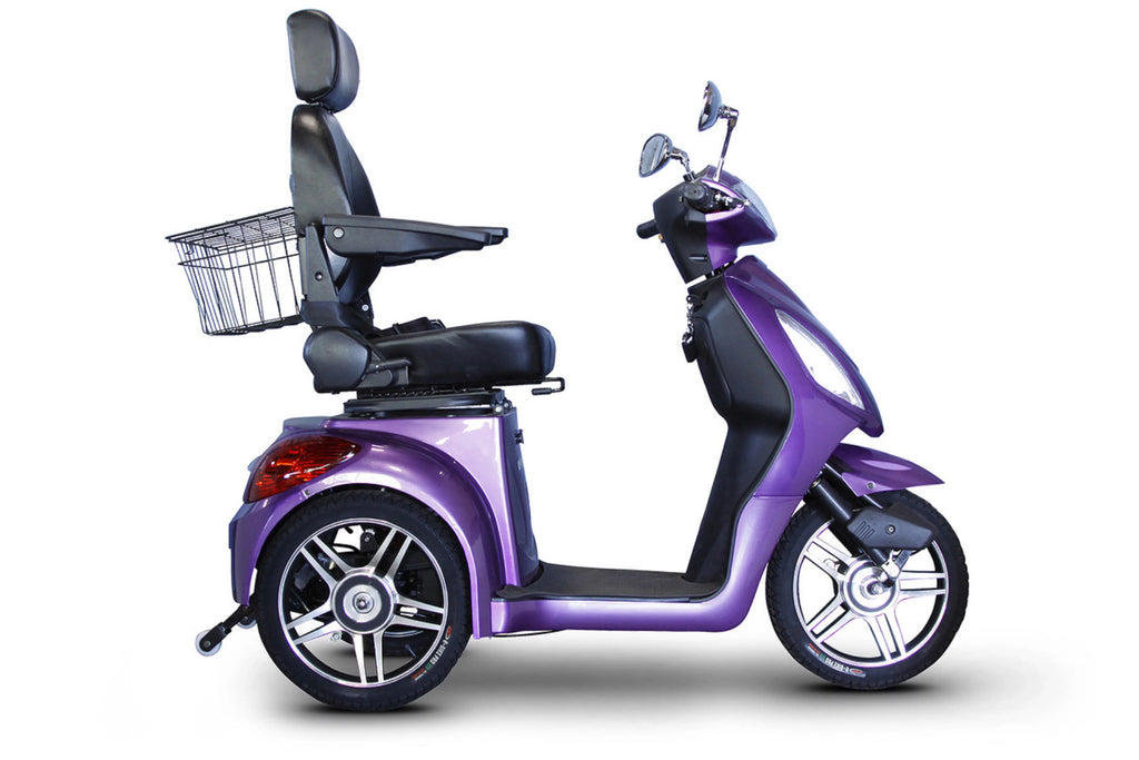 Lavender 3-Wheel Scooter with Electromagnetic Brakes J195