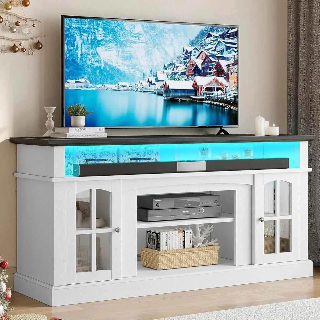 Dark Rustic Oak TV Stand K718468