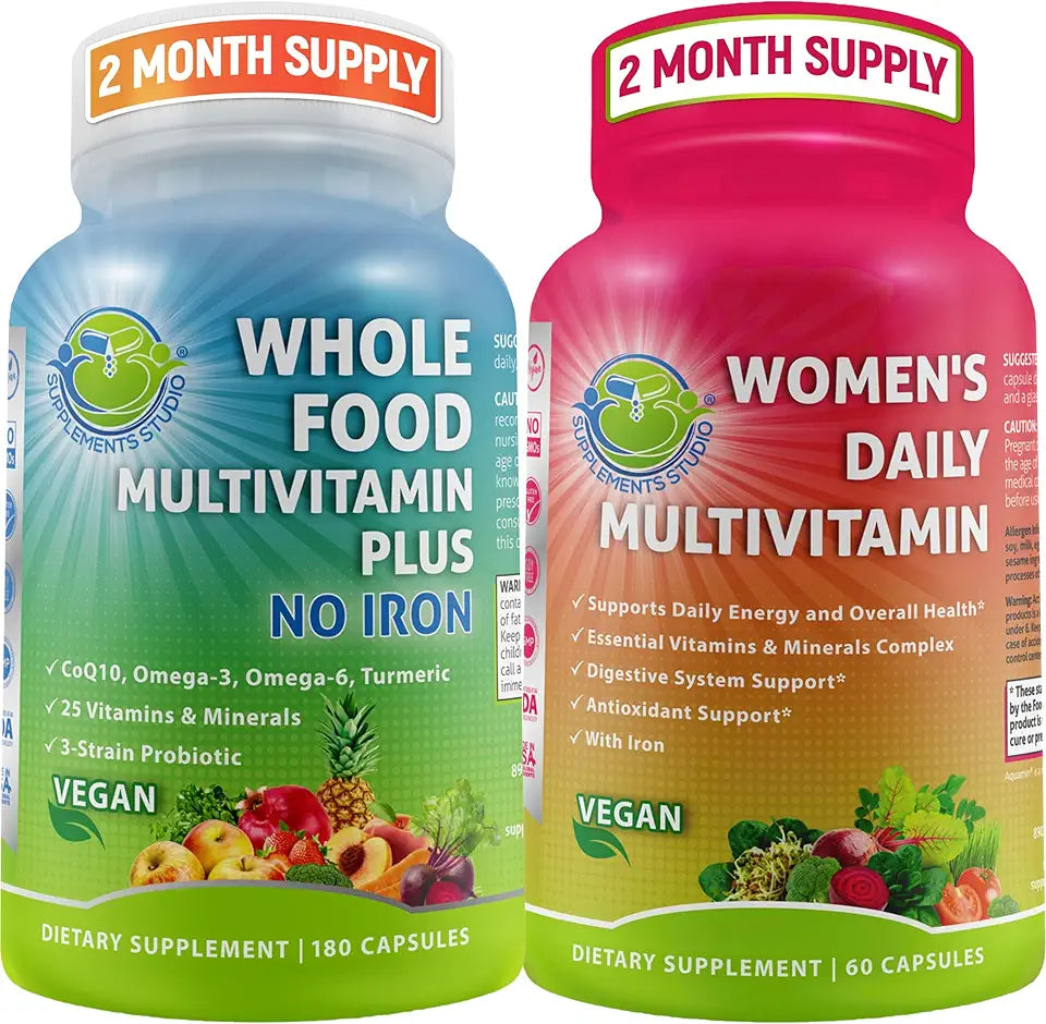 Vegan Whole Food Daily Multivitamin Without Iron R751