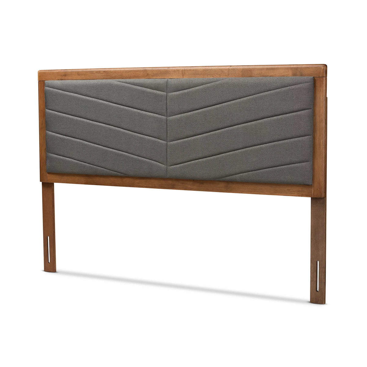 Dark Grey Fabric Upholstered Full Size Headboard Y5345