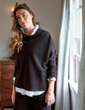 Black Fleece Long-Sleeve Capelet A1731