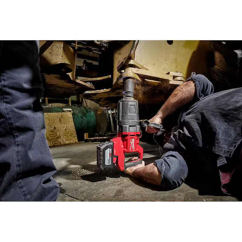 18V Lithium-Ion Brushless Cordless 1 in. Impact Wrench Kit with Two 12.0 Ah Batteries R1689
