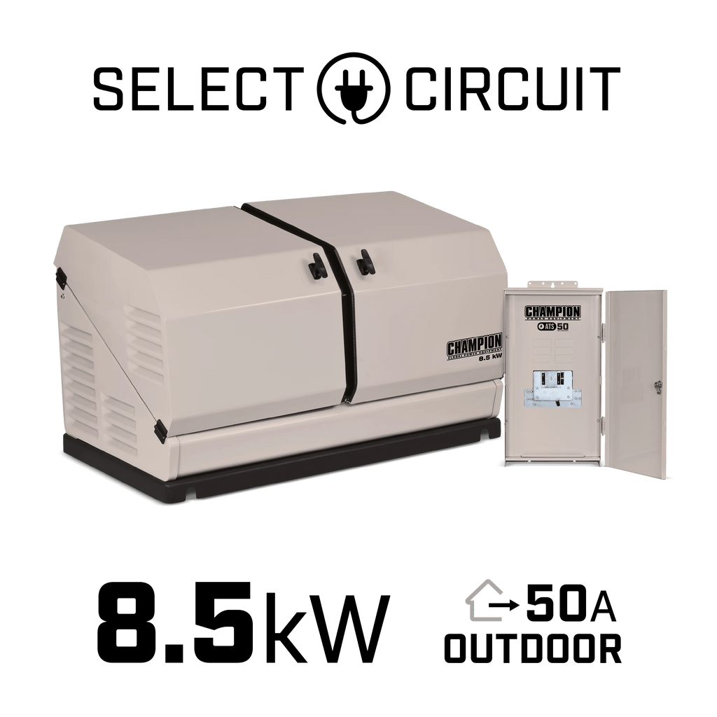 8.5kW Home Standby Generator with 50-Amp Automatic Transfer Switch D93888