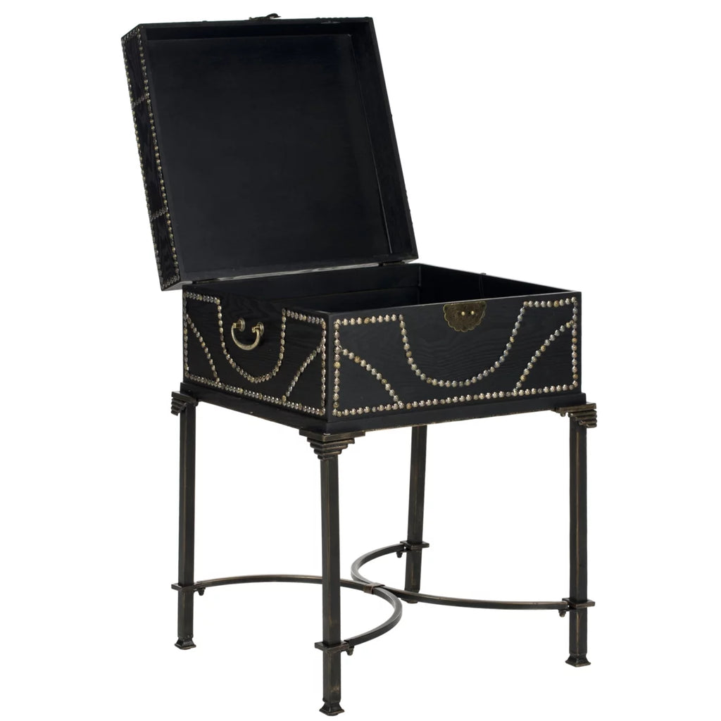 Dark Brown Storage End Table W849811