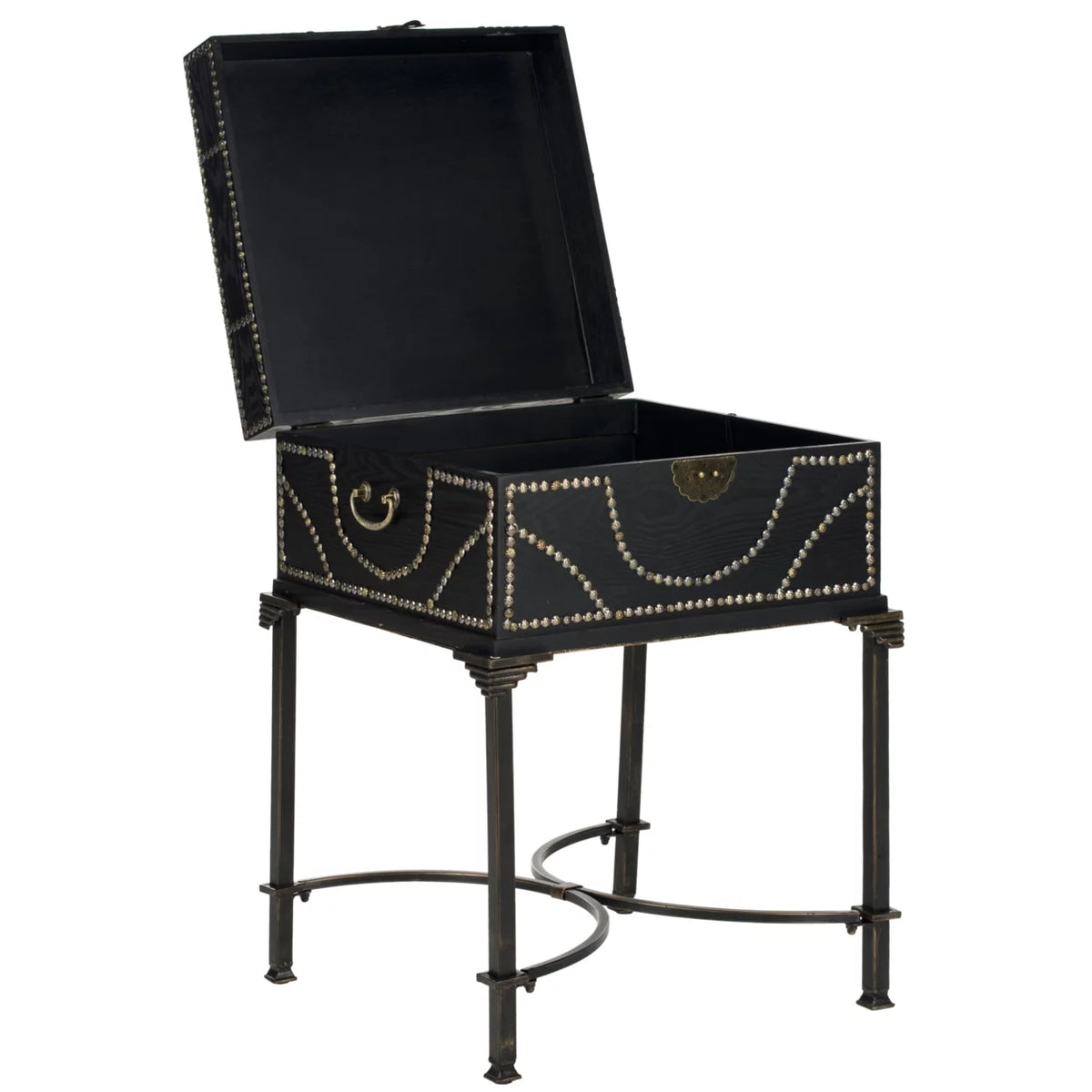 Dark Brown Storage End Table W849811