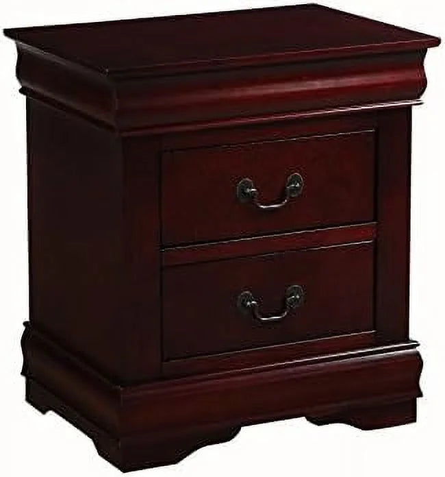 Small Wooden Nightstand with 2 Drawers N838