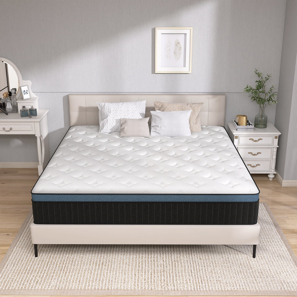 14 inch Full Hybrid Mattress with Gel Memory Foam D44590