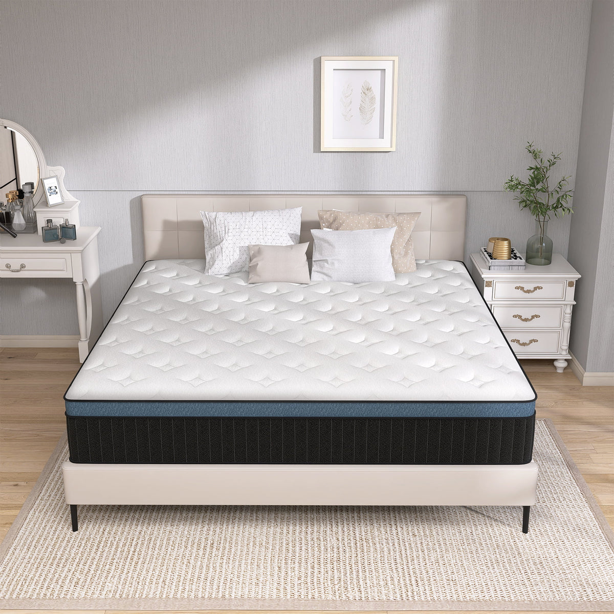 14 inch Full Hybrid Mattress with Gel Memory Foam D44590
