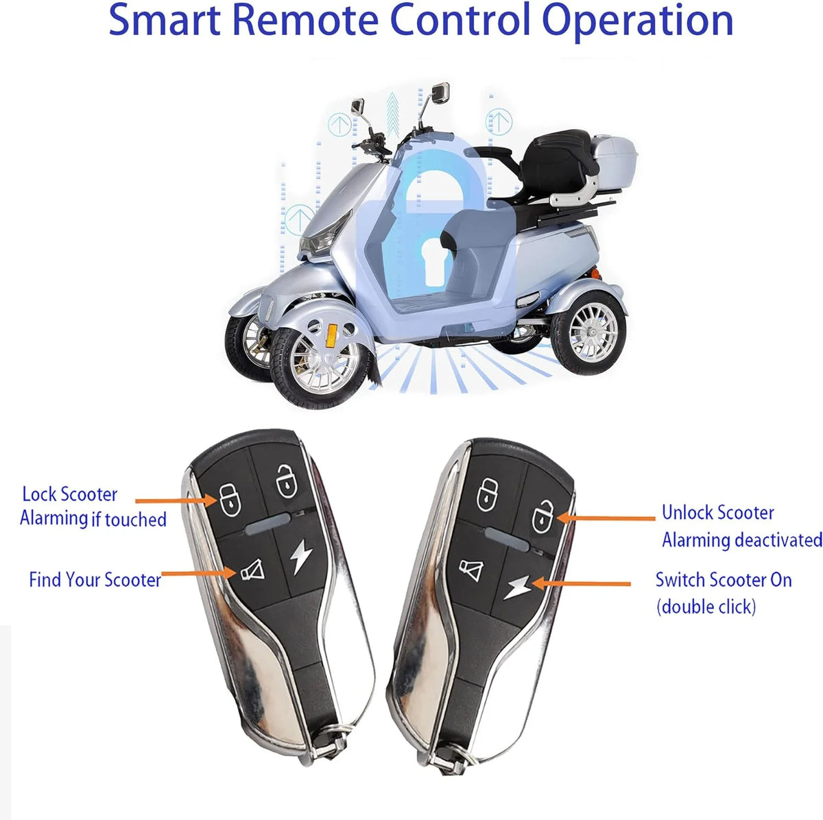 Electric Mobility Scooter with Adjustable Seats M922003