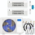 24,000 BTU 2 Zone Ceiling Cassette Ductless Air Conditioner and Heat Pump Q192