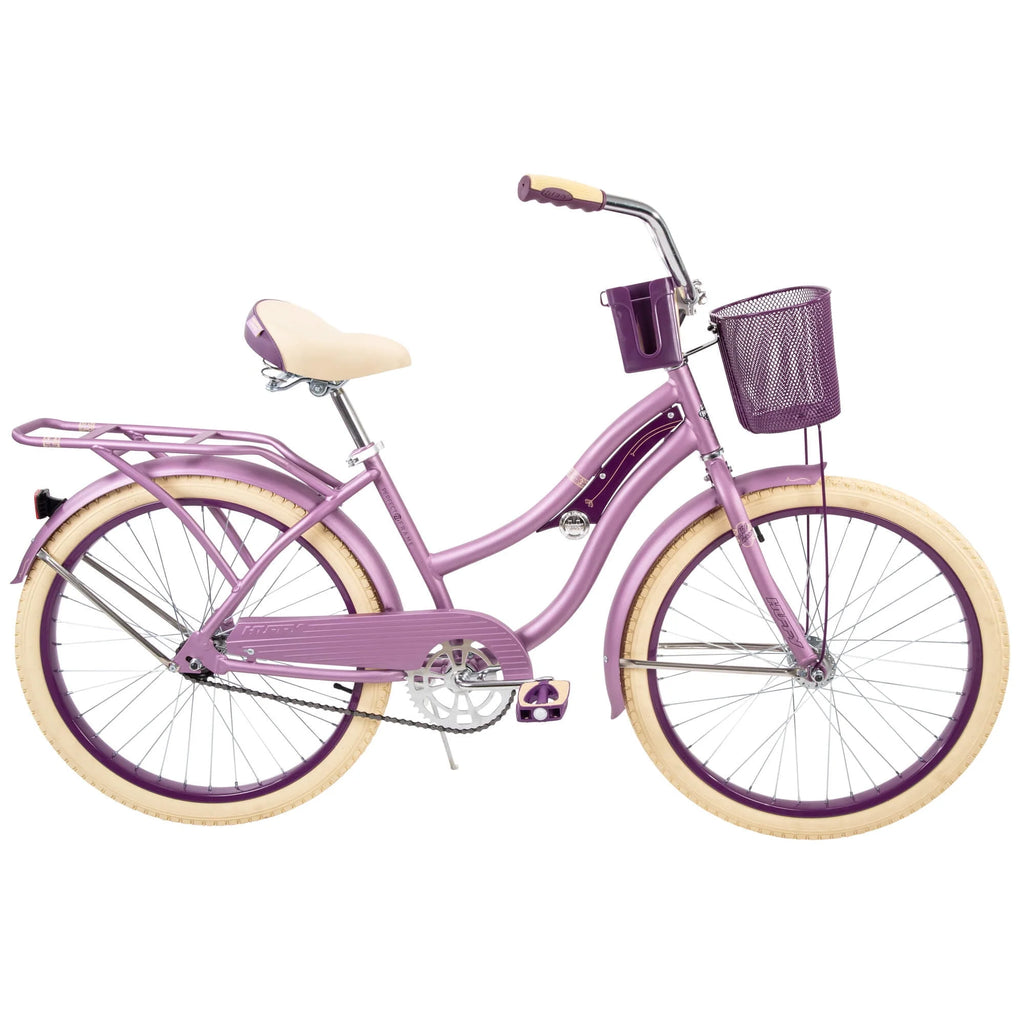 24 Inch Purple Satin Cruiser Bike X76999
