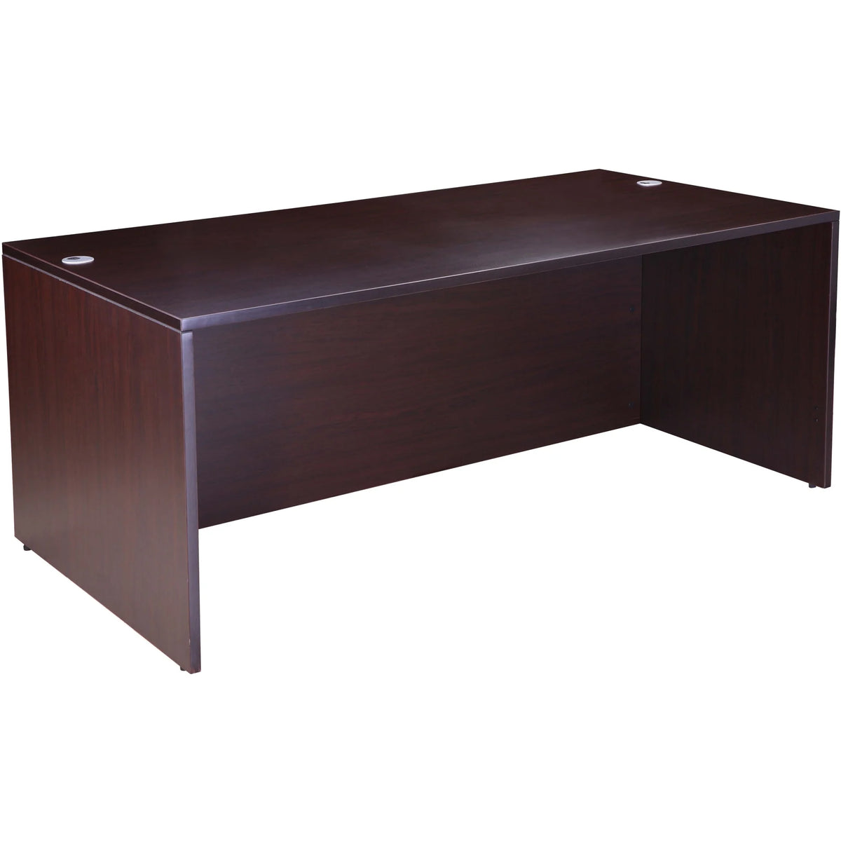 Mocha 71-Inch U-Shape Desk with File Storage Pedestal and Hutch S5815