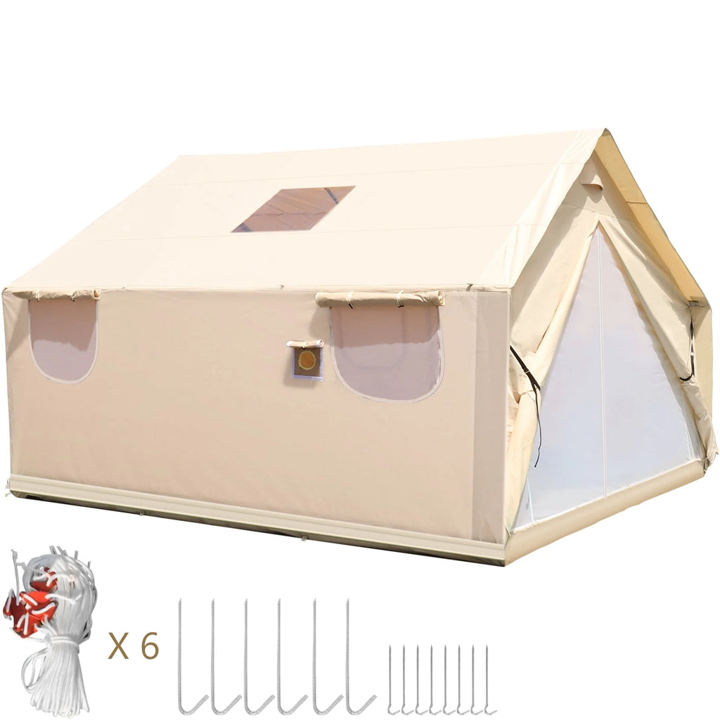 Canvas Wall Tent 10x12ft with Stove Hole Z78771