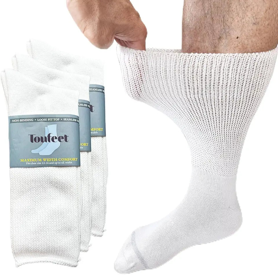 Athletic Seamless Diabetic Socks 3 Pk D7228