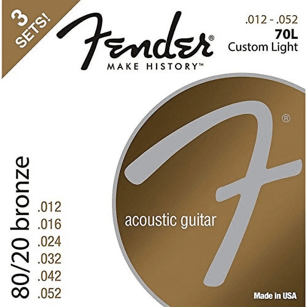 80/20 Bronze Acoustic Guitar Strings 3 Pack G682733