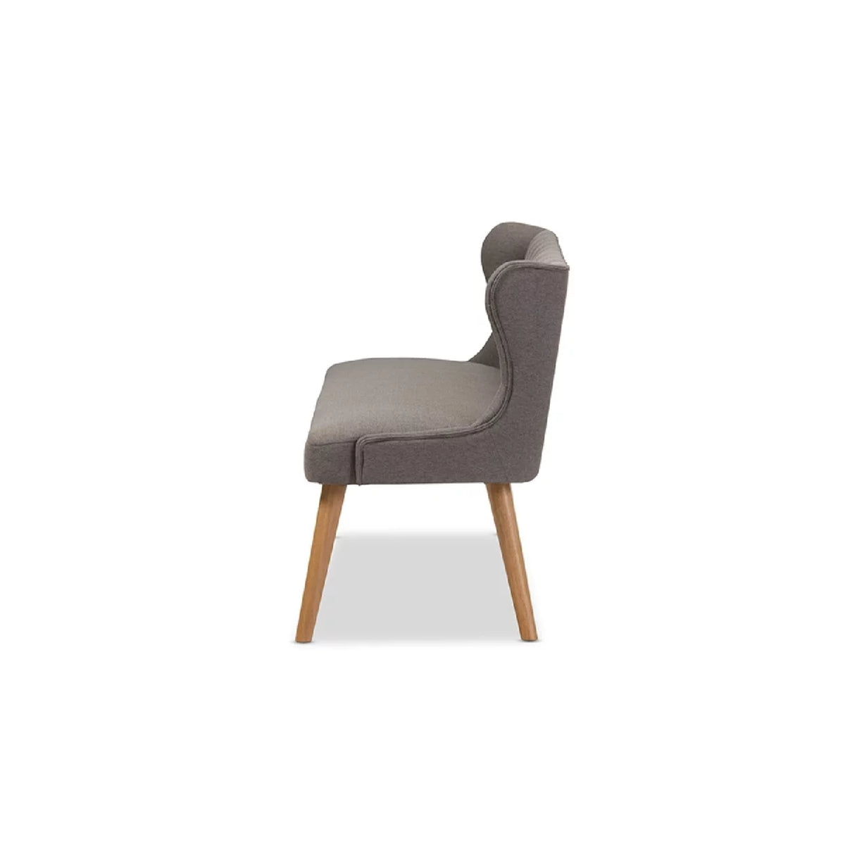 Grey Fabric 3-Seater Settee Bench L522457