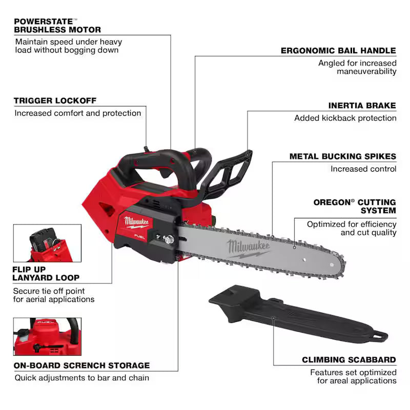 14 in. Cordless Chainsaw and Blower Combo Kit (2-Tool) Y34471