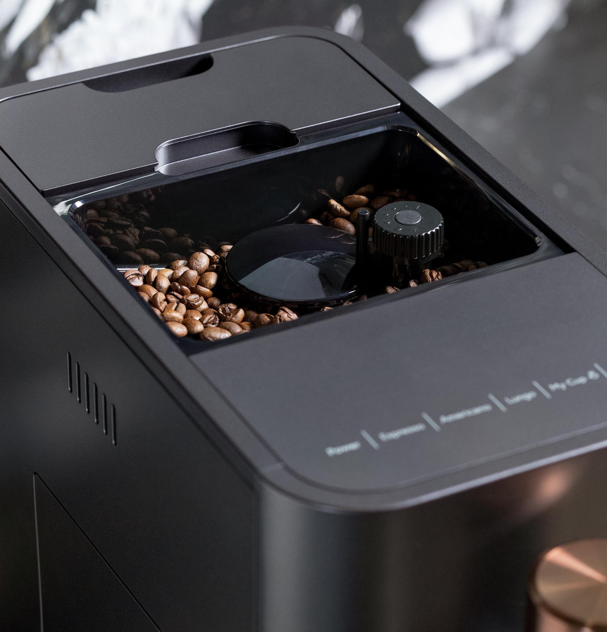 Automatic Espresso Machine with Milk Frother, Matte Black, 1.2 Liter A754