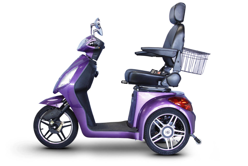 Lavender 3-Wheel Scooter with Electromagnetic Brakes J195