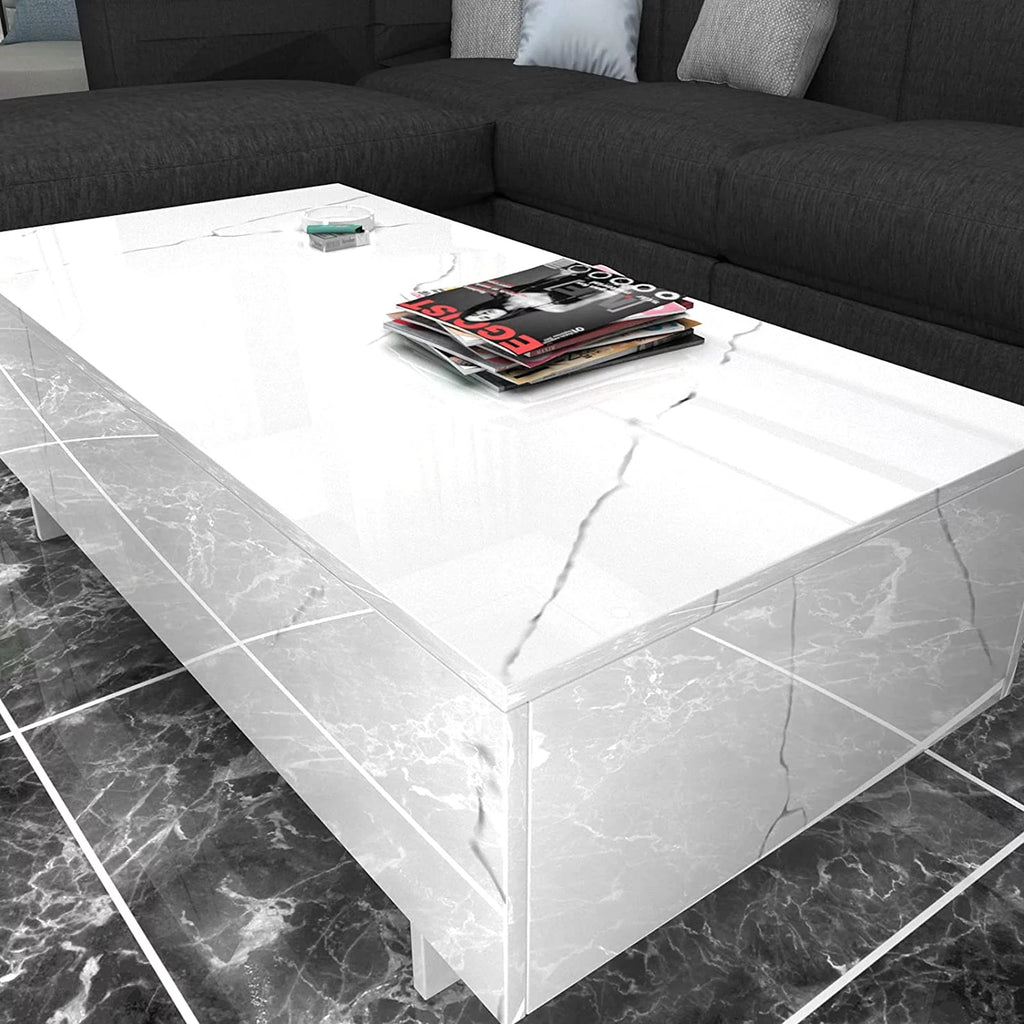 White High Gloss Coffee Table Y96362