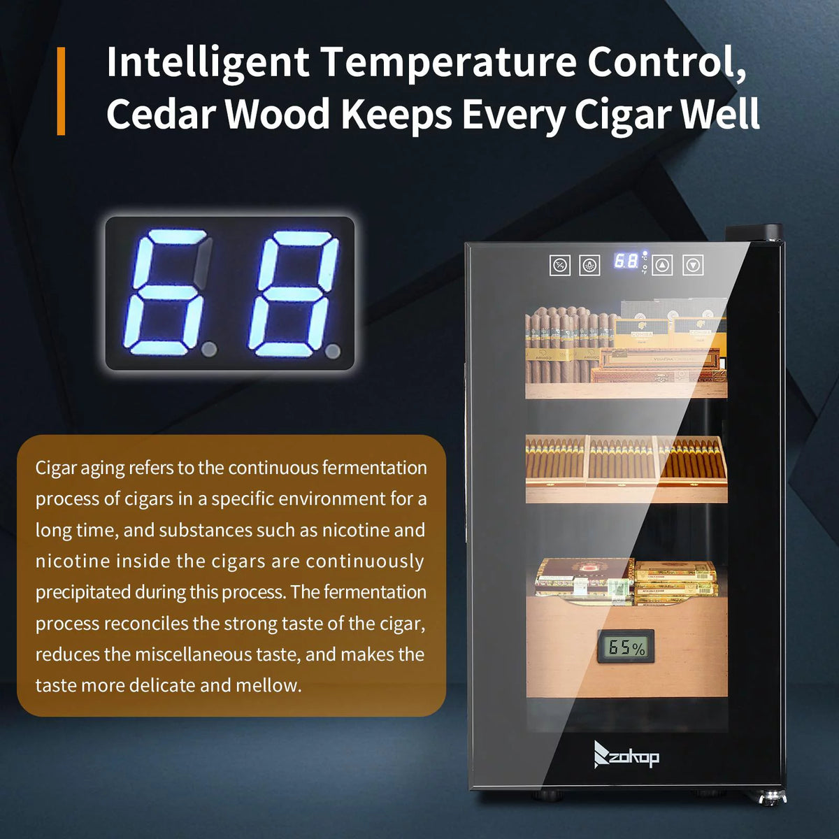 25L Electric Cigar Humidor 150 Counts G447