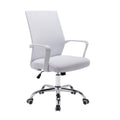 White Mesh Adjustable Height Swivel Office Chair B34135