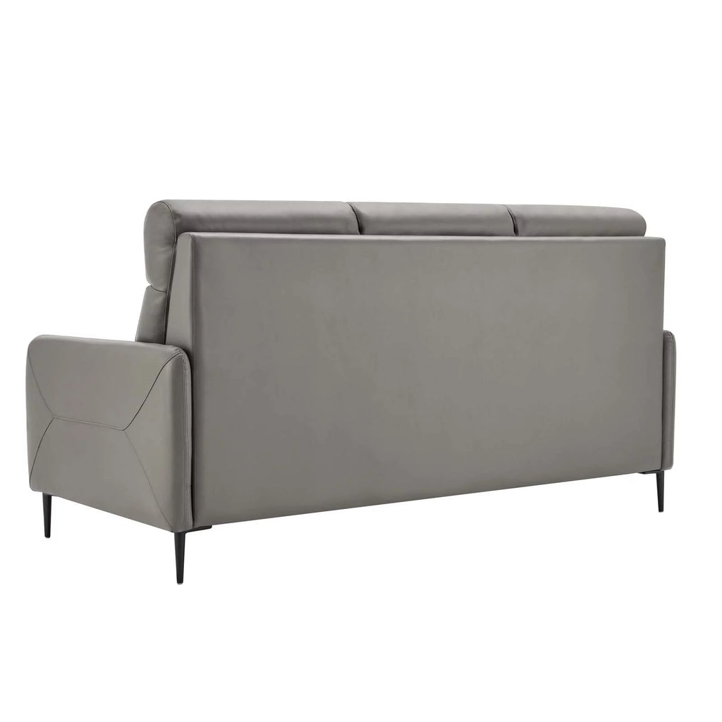 Grey Leather Sofa N162306