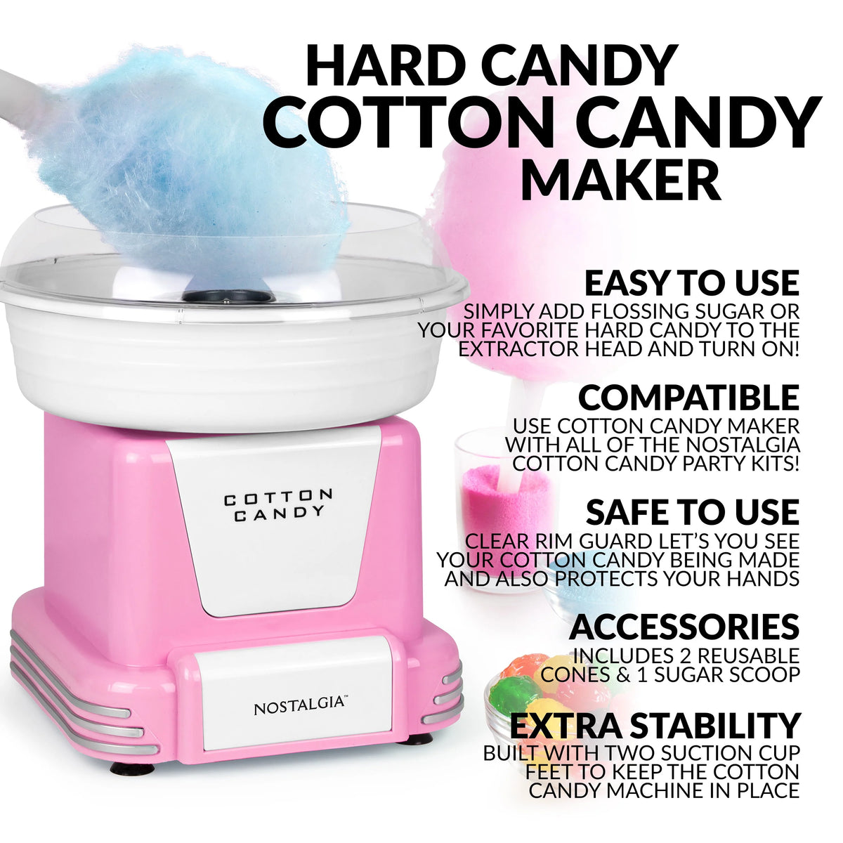Sugar-Free Candy Cotton Candy Maker W677