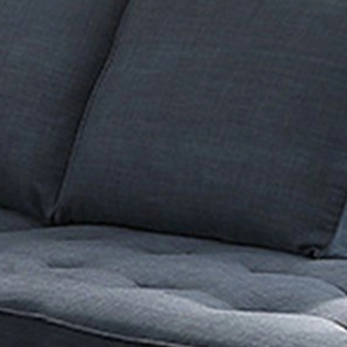 Blue Fabric L Shape Sectional Sofa with Reversible Chaise M76839