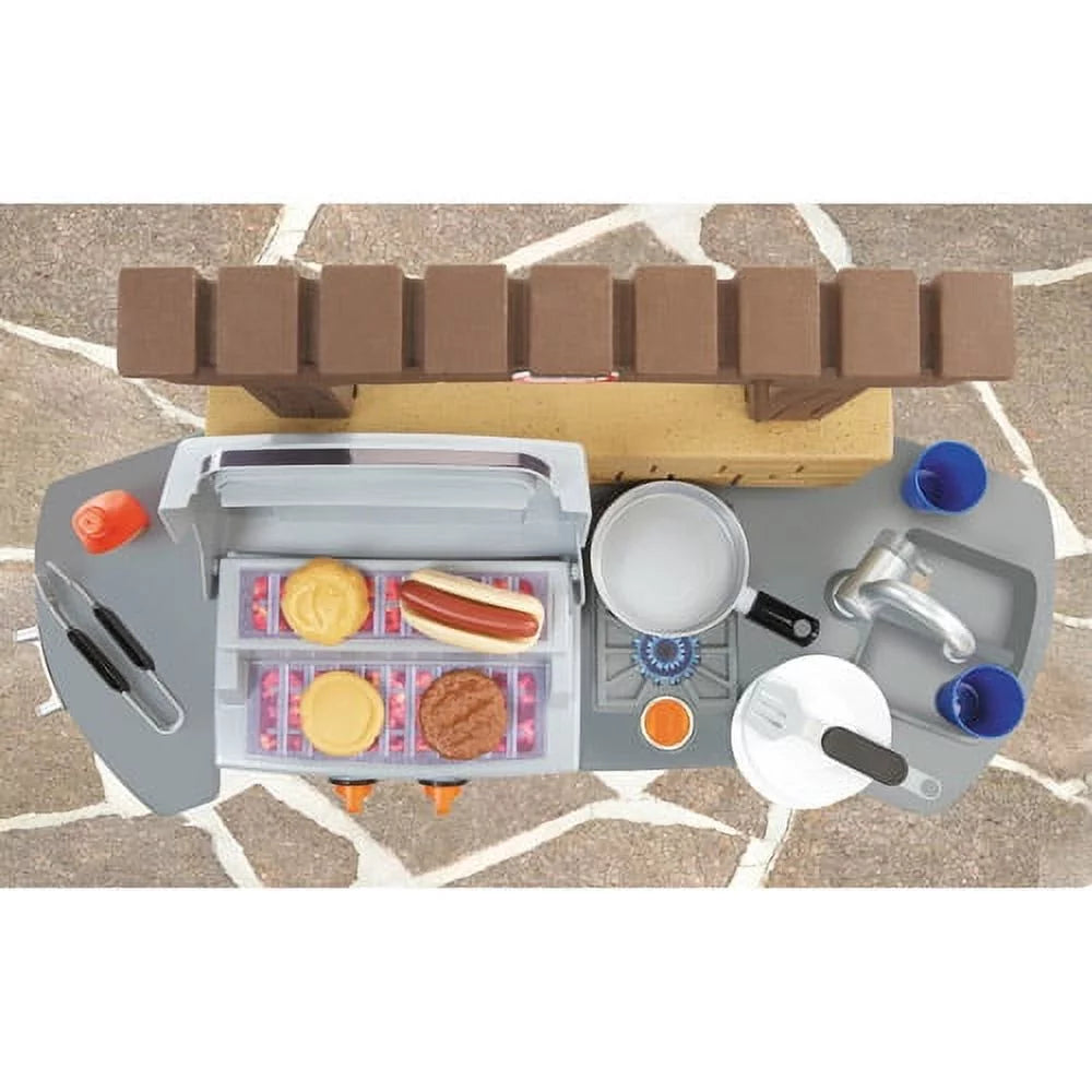 12-Piece Plastic Outdoor Pretend Play Kitchen Toys Playset Q448072