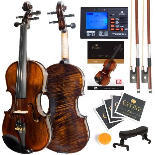 4/4 Flamed Solid Wood Full Size Violin W891507