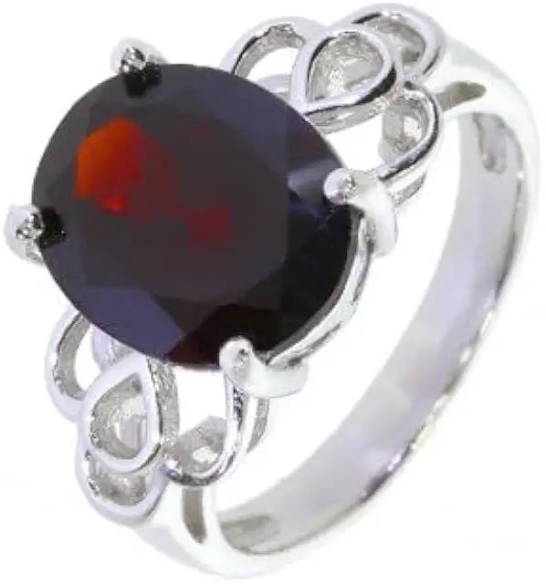 Sterling Silver Garnet Stone Healing Crystals P775