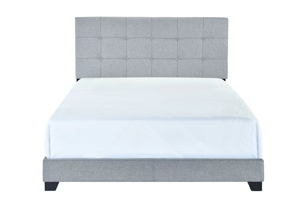 Gray Queen Panel Bed A7359